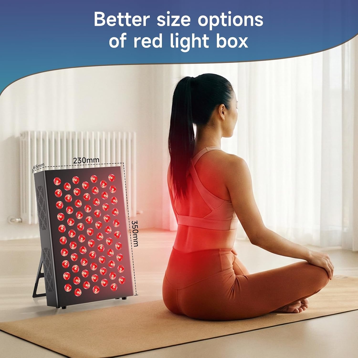 Red Light Therapy Box, 5In1 LED with 630-660-810-830-850, Metal Case, 3 Modes Red Light Panel with Soft Belt, 6 Timing Set - 9 Pulse Modes - 4-Level - Red Light Therapy Panel for Body