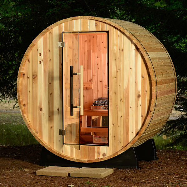 Duet 2-Person Outdoor Barrel Sauna